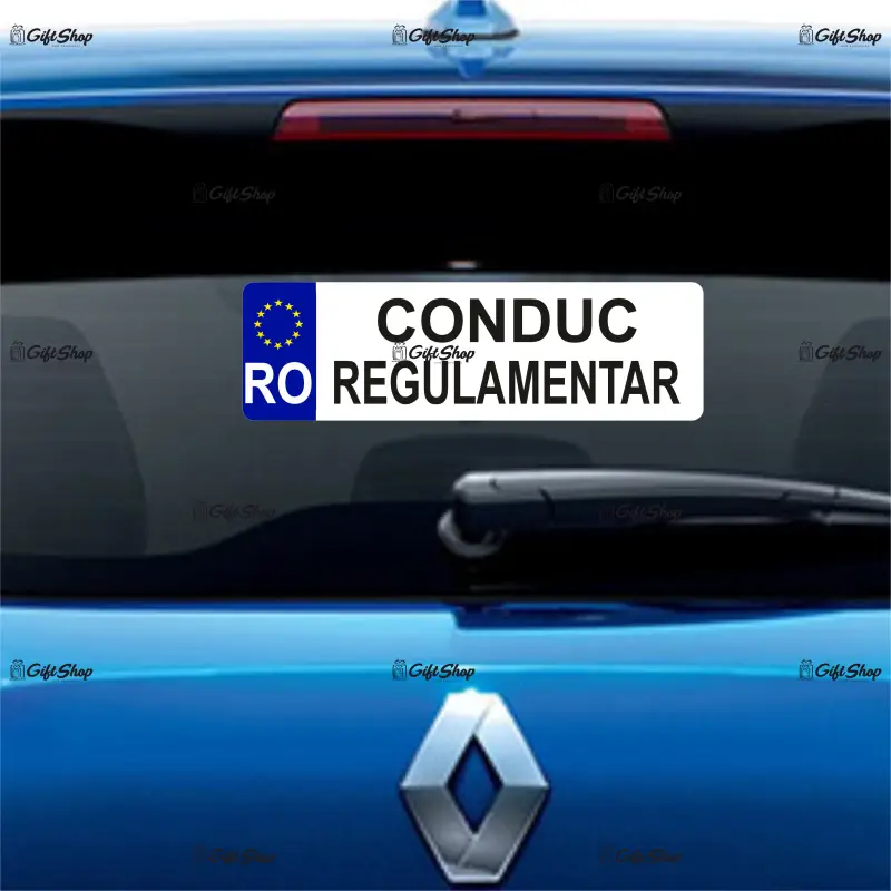 Conduc regulamentar, indicator masina, dimensiune 500x100 mm